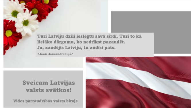 Latvijas valsts svētkos!